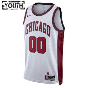 Barn Chicago Bulls Tröja Skräddarsydda Nike 2022-23 City Edition Vit Swingman
